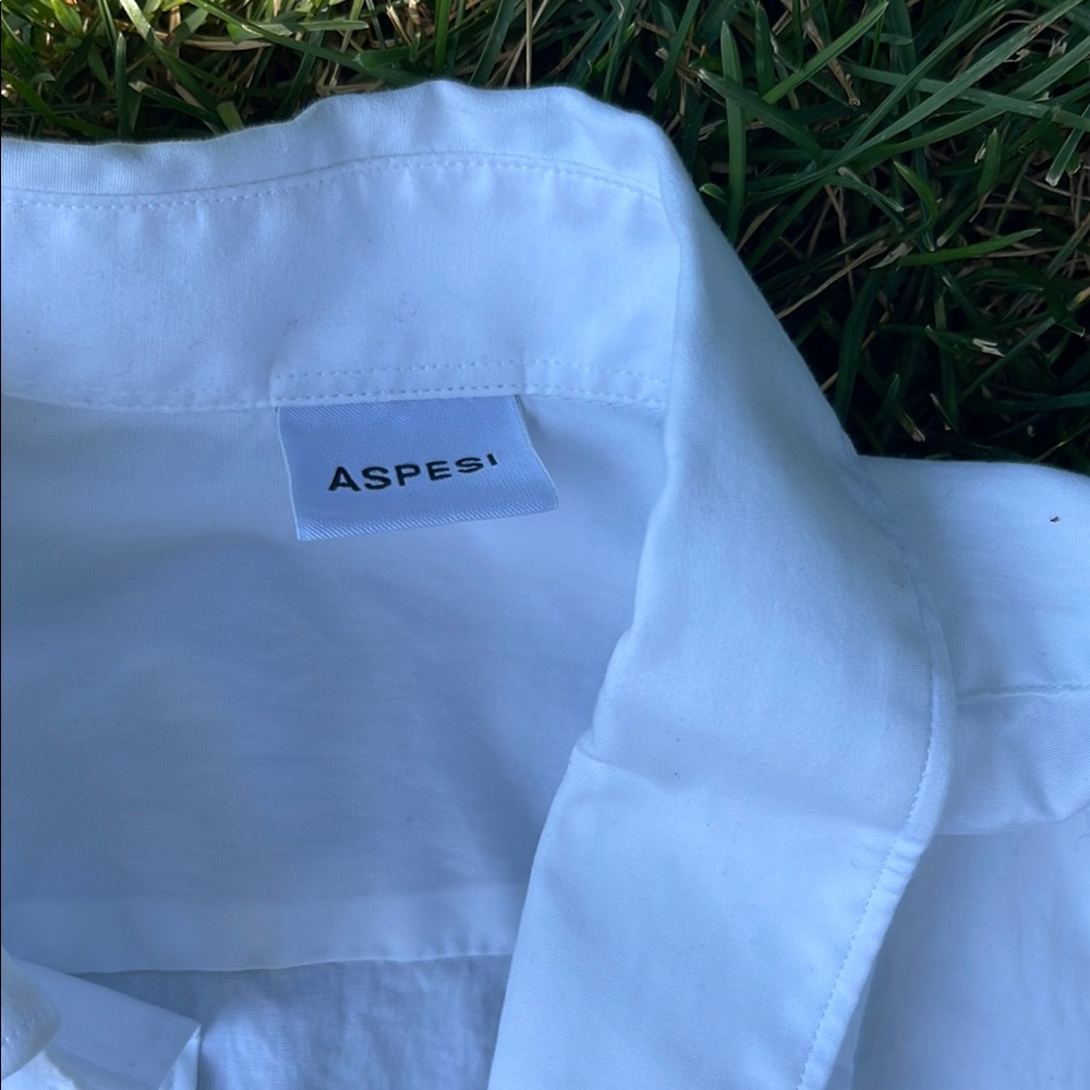 Aspesi White Formal Button Down Shirt